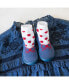 Фото #10 товара Toddler First Walk Sock Shoes Lace trim - Snow White
