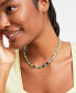On 34th silver-Tone Round & Tonal Baguette Crystal Tennis Necklace, 16" + 3" extender, Created for Macy's