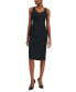 ფოტო #4 პროდუქტის Women's Framed Crepe Topper & Sheath Dress Set