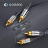 Фото #5 товара Sonero 2x RCA Stereo Audio Cable 3.0m - 2 x RCA - Male - 2 x RCA - Male - 3 m - Black