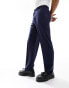 ASOS DESIGN straight suit trouser in navy Синий, W32 L30 - фото #3