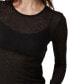 Фото #3 товара Women's Ricki Sheer Rib Long Sleeve Top