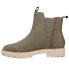 Фото #3 товара TOMS Skylar Pull On Round Toe Chelsea Womens Green Casual Boots 10018627T