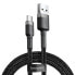 Фото #1 товара Wytrzymały elastyczny kabel przewód USB USB-C QC3.0 3A 1M czarno-szary