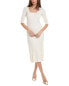 Vince Rib Midi Dress Women's White S - фото #1