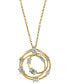 ფოტო #2 პროდუქტის EFFY® Diamond Multi-Cut Multi-Circle 18" Pendant Necklace (5/8 ct. t.w.) in 14k Gold