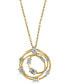 Фото #2 товара EFFY® Diamond Multi-Cut Multi-Circle 18" Pendant Necklace (5/8 ct. t.w.) in 14k Gold