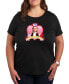 ფოტო #1 პროდუქტის Trendy Plus Size Wizard of Oz Dorothy Hearts Graphic T-shirt