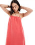 Vero Moda strappy maxi dress in poppy red Красный, L - EU 40 - фото #3