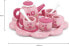 Viga Serwis do herbaty i kawy, w różowe kwiatki (44543)