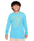 ფოტო #1 პროდუქტის Big Kids Sportswear Relaxed-Fit Printed Long-Sleeve T-Shirt