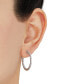 ფოტო #2 პროდუქტის Lab Grown Diamond Small Hoop Earrings (1 ct. t.w.) in 14k White Gold