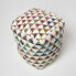 Designer Hocker Pouf Chindi bunt