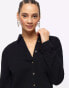 River Island co-ord linen shirt in black Черный, 32 - фото #2