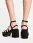 Фото #4 товара ASOS DESIGN Hoxton chunky mid platforms sandals in black
