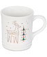 Фото #1 товара Noel Collection 14-Oz. Stoneware Reindeer Coffee Mug