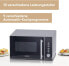 Фото #4 товара SEVERIN MW 7773 3-in-1 Microwave with Grill and Hot Air Function, Mini Oven with 10 Power Levels, Multifunctional Microwave with Turntable and Cooking Grate, Black
