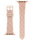 Фото #2 товара Ремешок для часов Anne Klein женский розовый квилтованный из натуральной кожи для Apple Watch 42/44/45/Ultra/Ultra 2