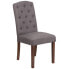 Фото #4 товара Hercules Grove Park Series Gray Fabric Tufted Parsons Chair