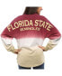 Фото #3 товара Women's Garnet Florida State Seminoles Ombre Long Sleeve Dip-Dyed T-shirt