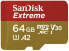 Фото #4 товара SanDisk Extreme 64 GB microSDXC Memory Card for Action Cameras and Drones with A2 App Performance up to 160 MB/s, Class 10, U3, V30