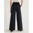 Scoop High Waist Pleated Wide Leg Crepe Pants Women's Pullon Black Size 14