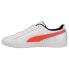 Фото #3 товара Puma Clyde Airbrush Lace Up Mens White Sneakers Casual Shoes 382773-01