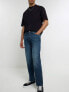 Фото #1 товара River Island straight jeans in dark blue