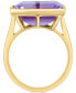 ფოტო #3 პროდუქტის EFFY® Pink Amethyst Bezel Statement Ring (7-1/8 ct. t.w.) in 14k Gold