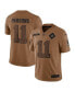 Фото #1 товара Men's Micah Parsons Brown Distressed Dallas Cowboys 2023 Salute To Service Limited Jersey