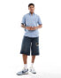 Фото #2 товара Polo Ralph Lauren icon logo short sleeve pique shirt in mid blue