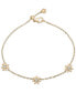 ფოტო #1 პროდუქტის Diamond Flower Link Bracelet (1/6 ct. t.w.) in Gold Vermeil, Created for Macy's