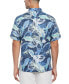 Фото #2 товара Men's Big & Tall Linen-Blend Tropical-Print Short-Sleeve Shirt