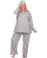 Фото #2 товара Пижама White Mark Plus Size Pajama