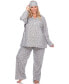 Пижама White Mark Plus Size Pajama