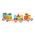 MOLTO Wooden Train 23 Pieces 38x9.50x7.50 cm Construction Game