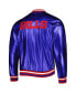 Фото #2 товара Men's Royal Buffalo Bills Metallic Bomber Full-Snap Jacket
