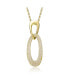 Фото #1 товара 14K Gold Plated Cubic Zirconia Pendant Necklace