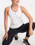 Фото #1 товара Nike Training One Dri-FIT slim tank in white