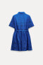 Фото #6 товара Короткое платье с ажурной вышивкой — zw collection ZARA