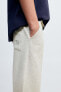 True neutrals plush trousers with darts