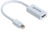 Фото #8 товара Manhattan Mini DisplayPort 1.2 to HDMI Adapter Cable - 1080p@60Hz - 17cm - Male to Female - White - Lifetime Warranty - Blister - 0.17 m - HDMI Type A (Standard) - Mini DisplayPort - Female - Male - Straight