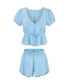 Фото #2 товара Women's Elisabetta Pajama Blouse And Shorts Set