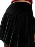 Фото #3 товара Miss Selfridge puff ball skirt in black velvet