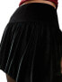 Miss Selfridge puff ball skirt in black velvet