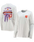 ფოტო #1 პროდუქტის Women's White Clemson Tigers Traditions Pennant Long Sleeve T-shirt