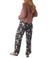 ფოტო #2 პროდუქტის Juniors' Jonie Kendra Floral Pull-On Pants