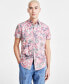 ფოტო #1 პროდუქტის Men's Hans Regular-Fit Tropical Floral-Print Button-Down Shirt, Created for Macy's