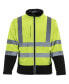 Men's High Visibility Softshell Safety Jacket with Reflective Tape