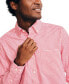 ფოტო #3 პროდუქტის Men's Classic-Fit Long-Sleeve Gingham Check Poplin Shirt